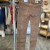 Pantalon marron/beige skinny à paillettes argentées