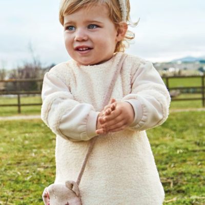 Robe pull avec sac, bébé