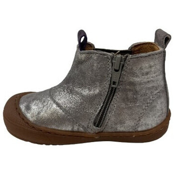 Bottines paillettes argentées Nora
