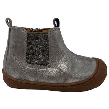 Bottines paillettes argentées Nora