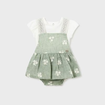 Ensemble jupe/salopette bébé Constance