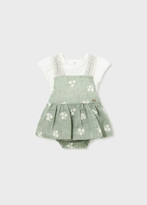 Ensemble jupe/salopette bébé Constance