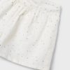 Ensemble écru pois dorés, short et blouse