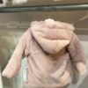 Manteau moumoute rose Valentine