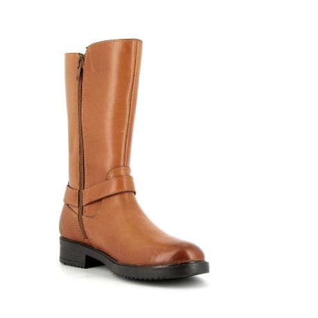 Boots/bottes mi-hautes camel Justine